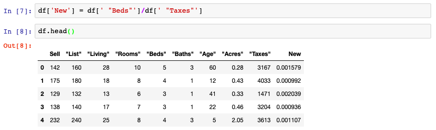 Kinematik massefylde koste Add Columns to a DataFrame in Pandas - Data Courses