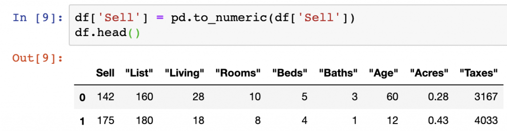 Replace None Type Pandas